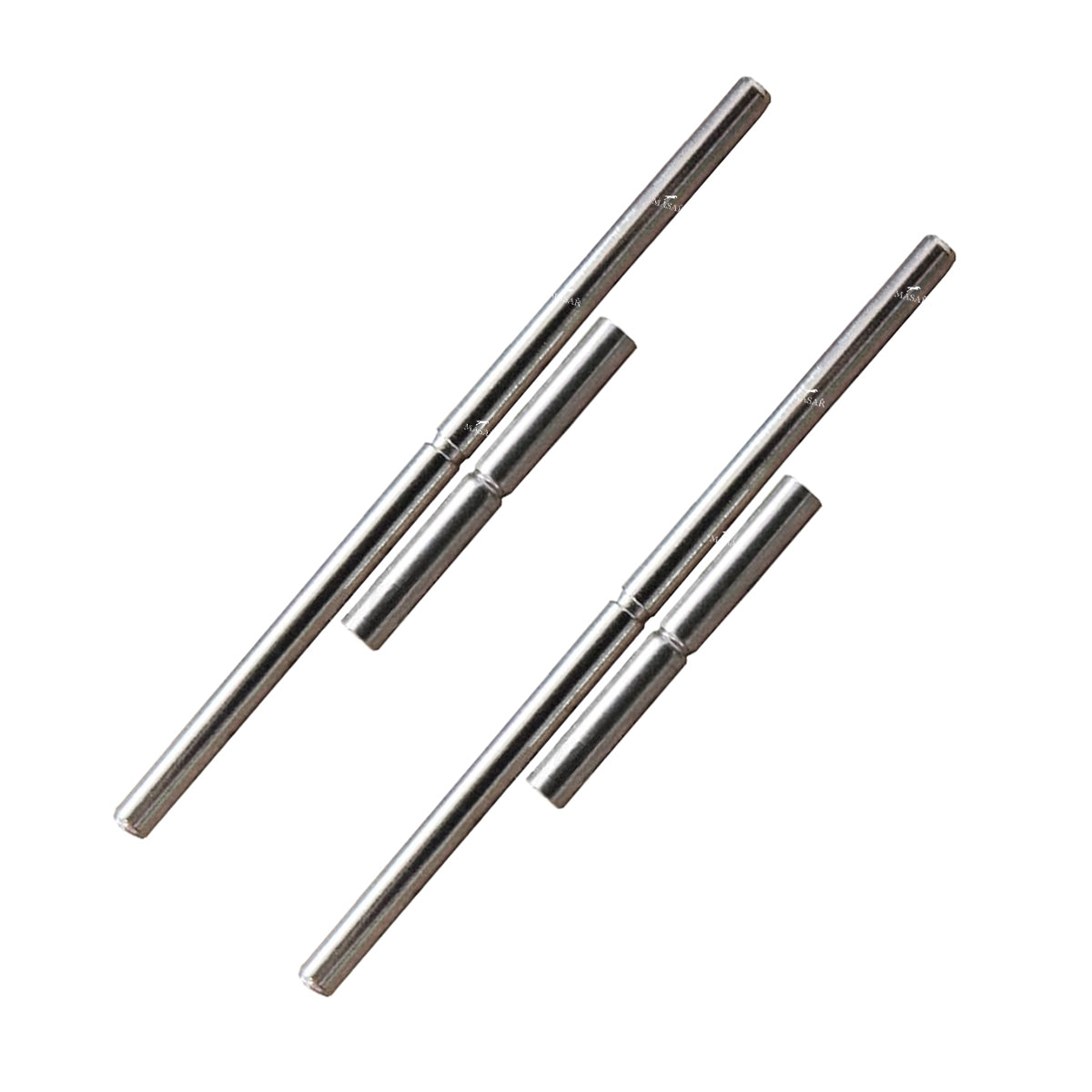 Masar Ø 1,0mm a Ø 1,8mm - Perno - Tubo - Perno di serraggio - dentellato - cinturino per orologio - Acciaio inossidabile - Set di 2 paia