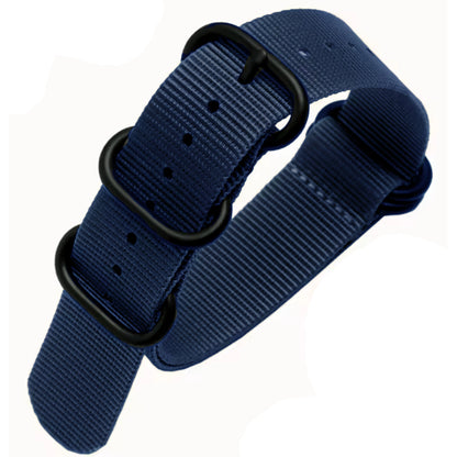 Cinturino Nato in nylon ZULU da 26 mm - Fibbia blu/nera - Uomo - Cinturino in nylon da 1,2 mm