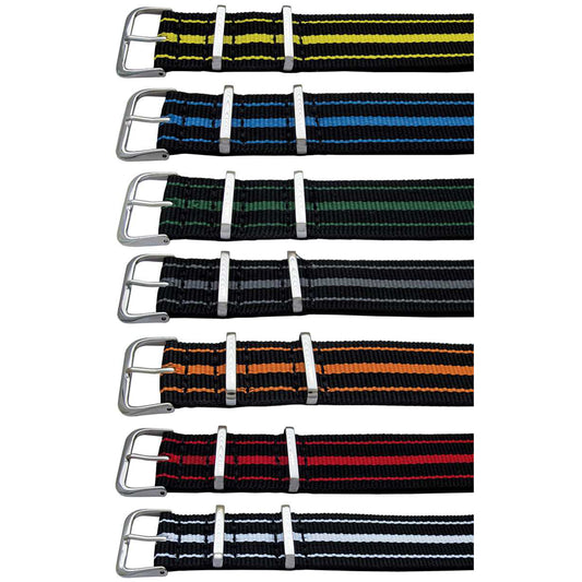 18 a 24mm NATO 3 fasce - 1 pz - vendute singolarmente