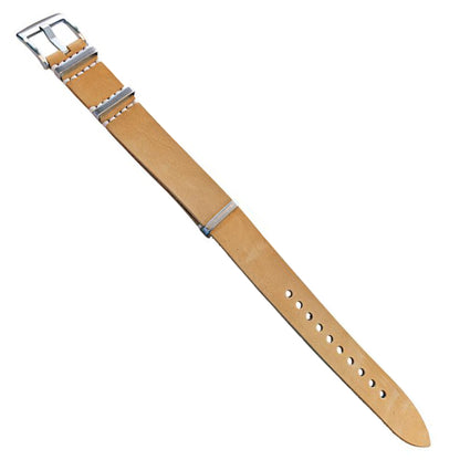 Pelle liscia NATO da 20 a 22 mm, trattata con olio - 1 pz - venduta singolarmente