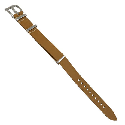 Pelle liscia NATO da 20 a 22 mm, trattata con olio - 1 pz - venduta singolarmente