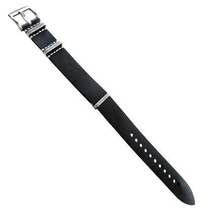 Pelle liscia NATO da 20 a 22 mm, trattata con olio - 1 pz - venduta singolarmente